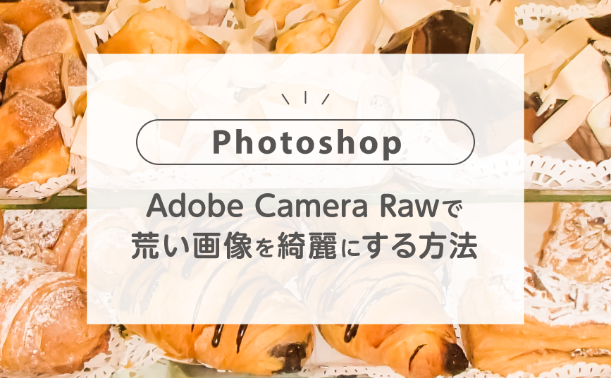 荒い画像を綺麗にする方法【Photoshop】簡単！Adobe Camera Raw| デジマースブログ